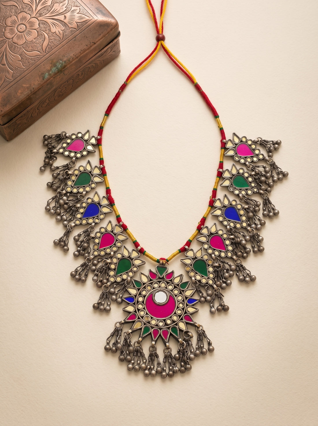 Rang Mahal Mirror Necklace