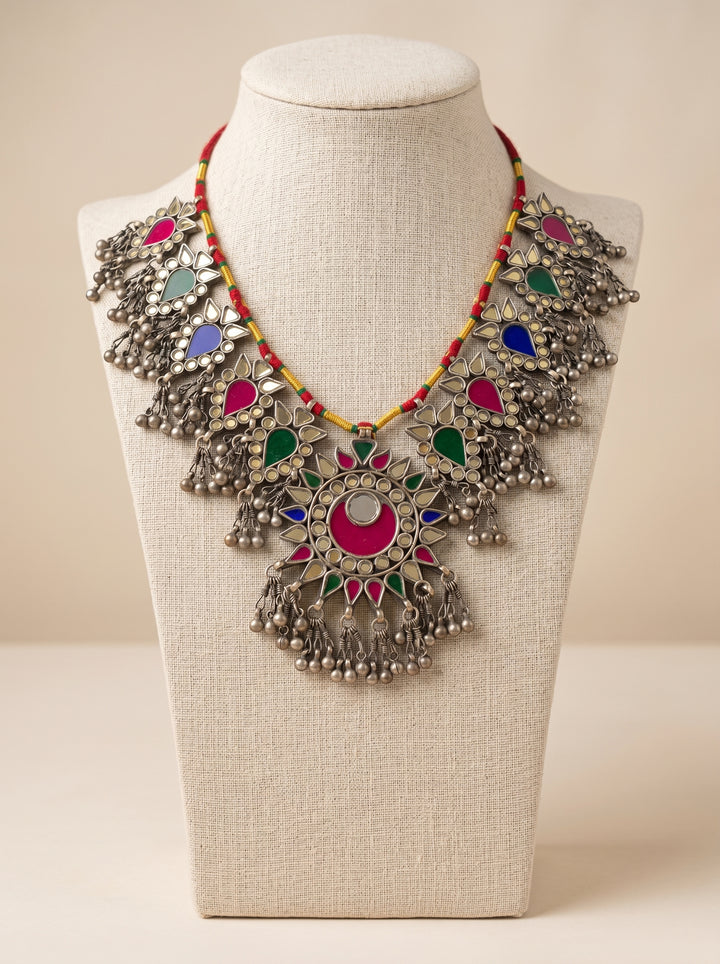 Rang Mahal Mirror Necklace