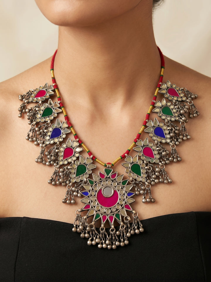 Rang Mahal Mirror Necklace
