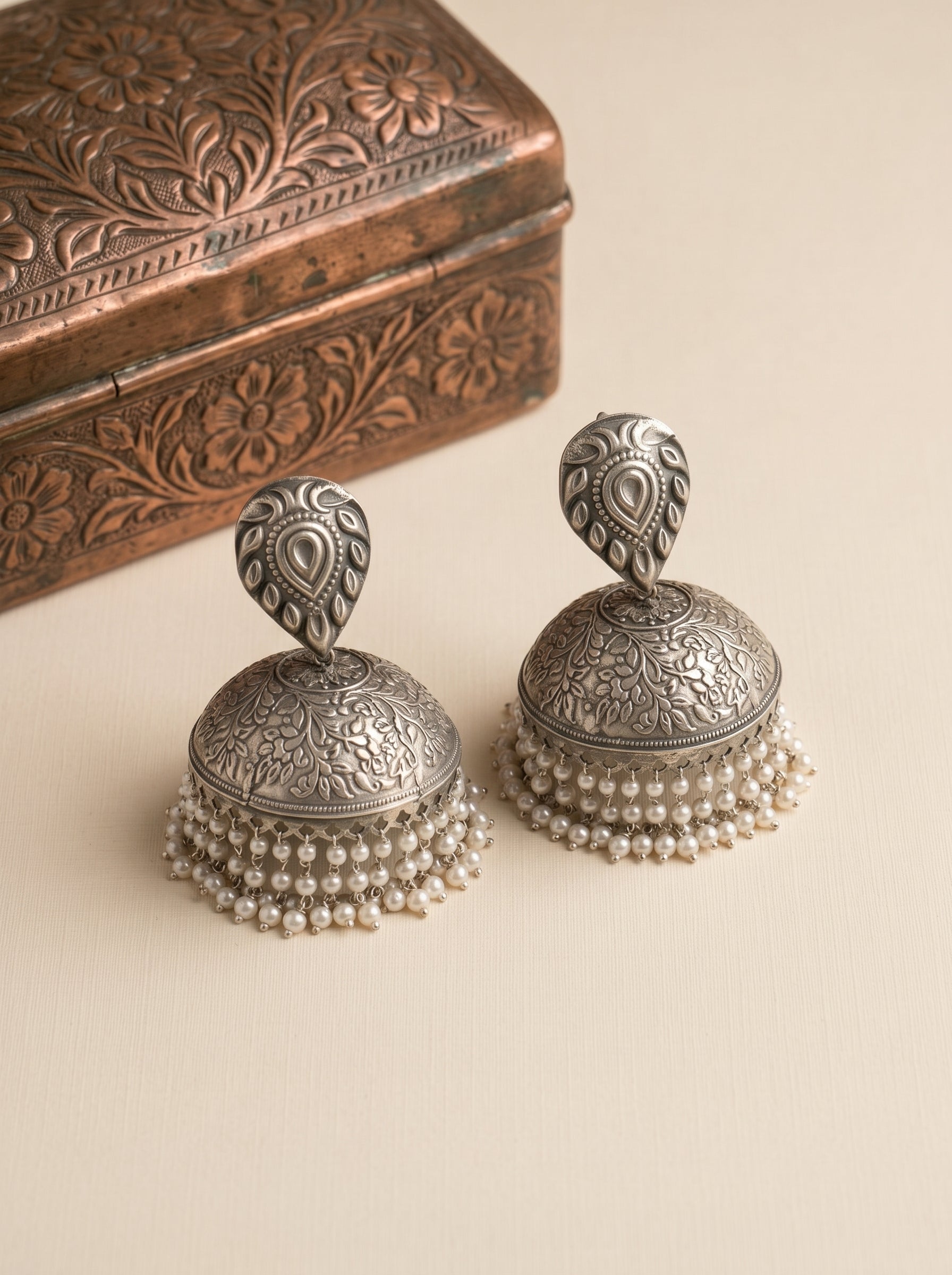 Lotus Jhumka