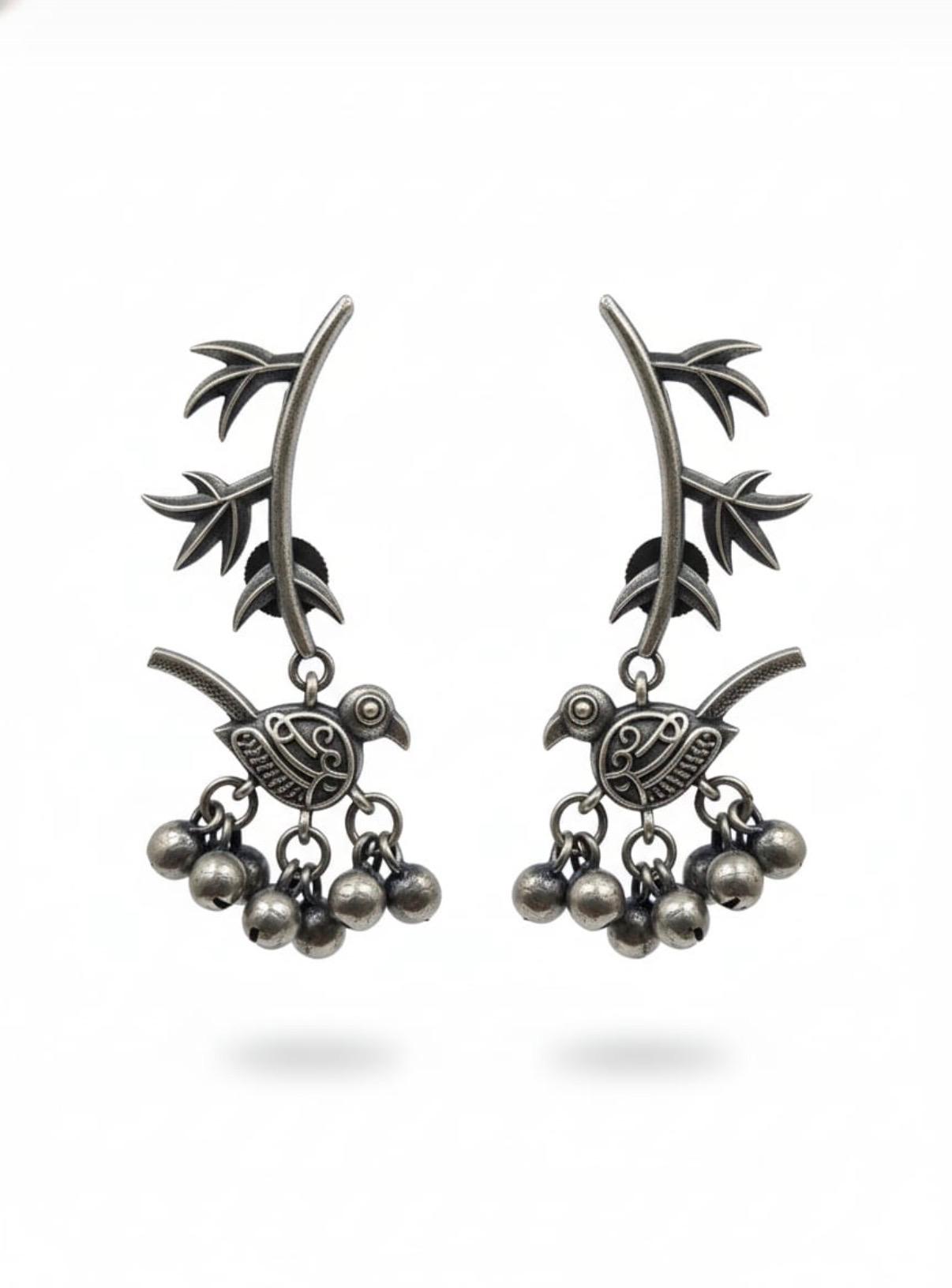 Bulbul Ghungroo Bird Earcuff