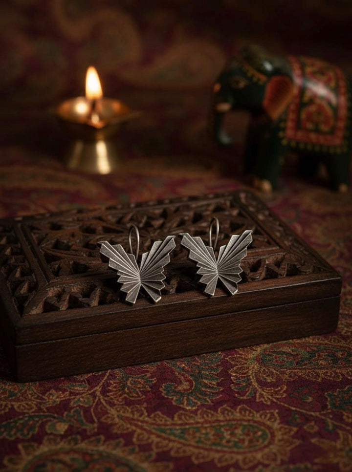 Urvashi" Silver Replica Earrings