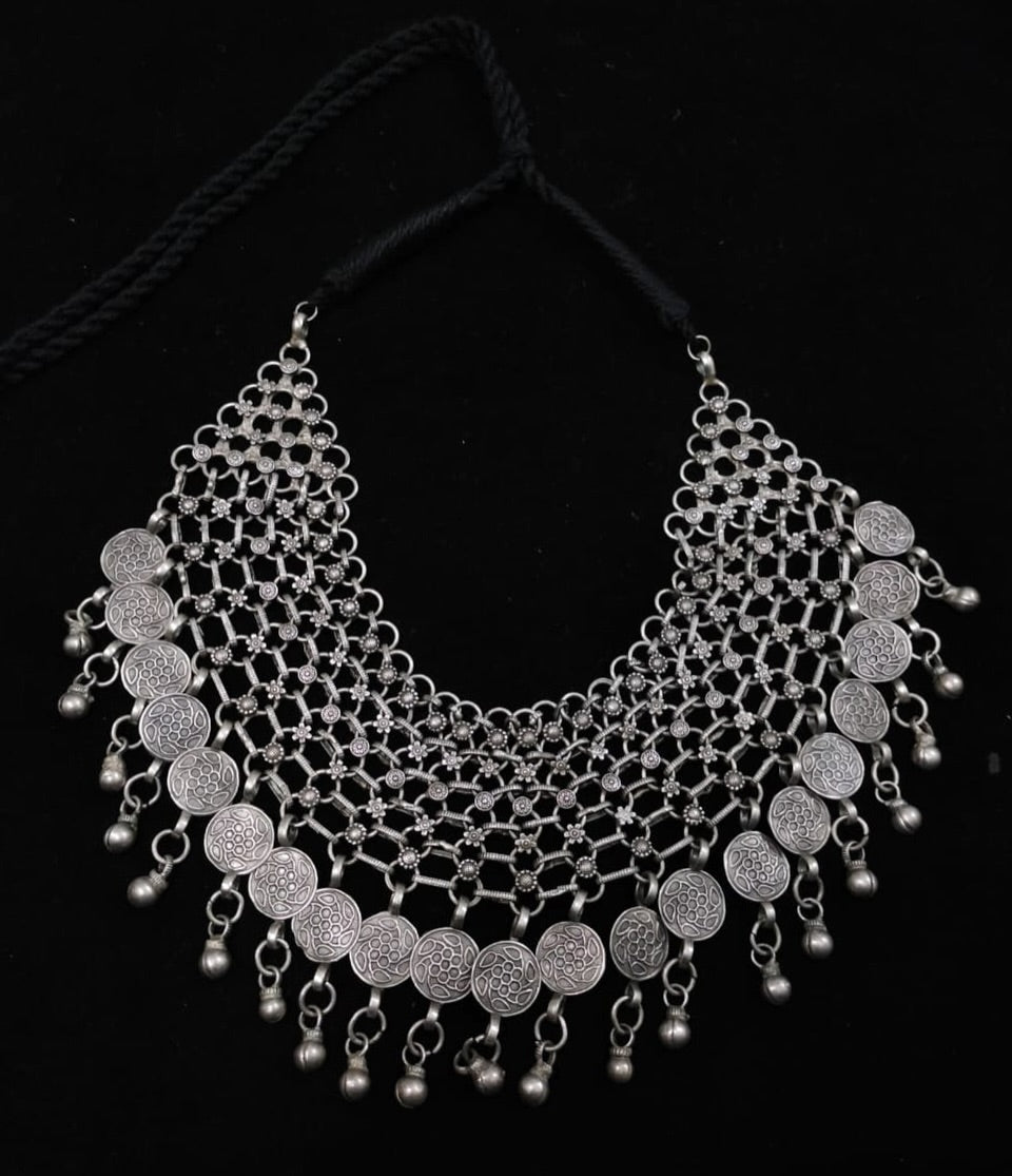 Kavya Layered Oxidised Necklace