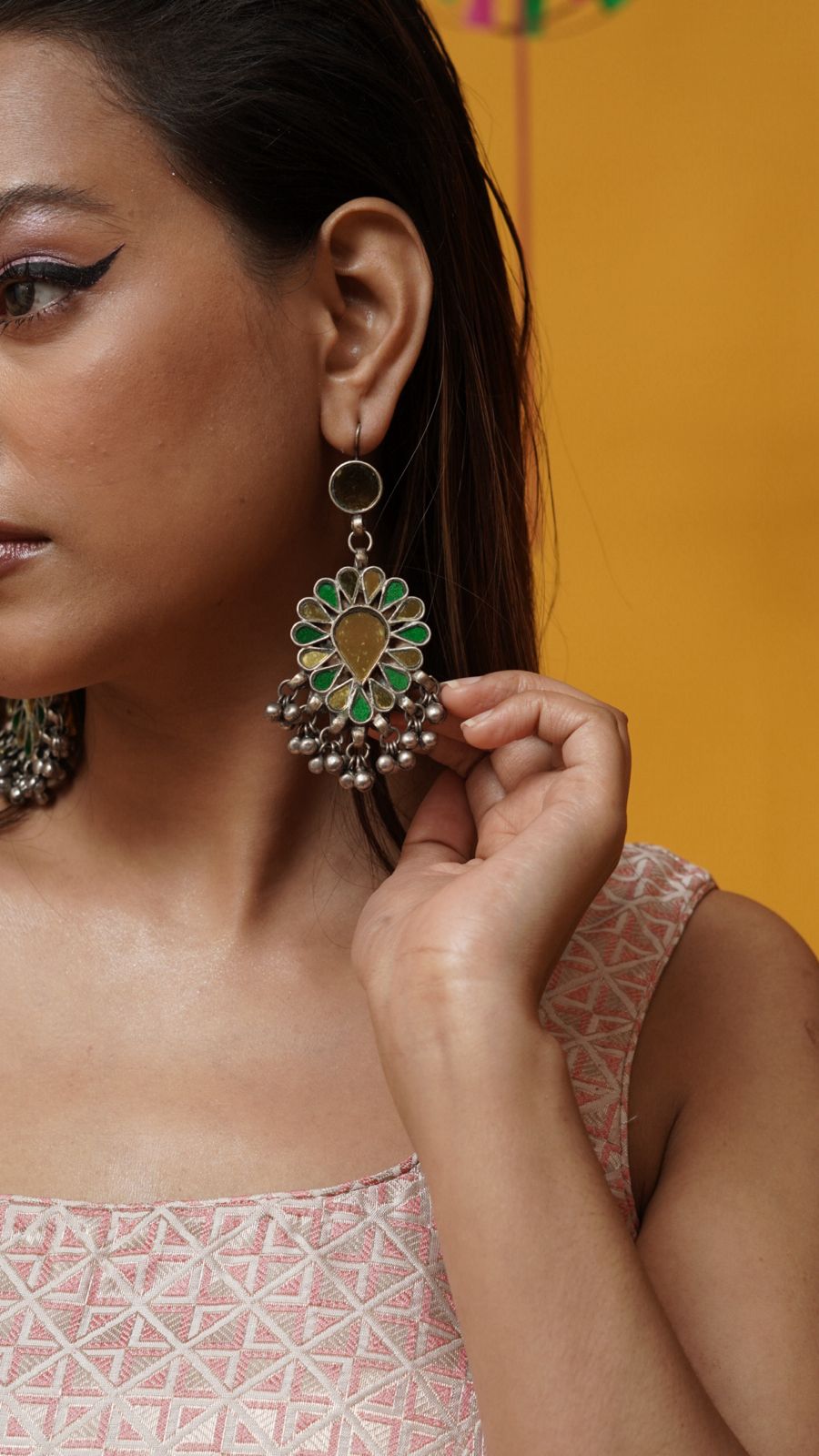 Aarohi Oxidised Charm Bracelet